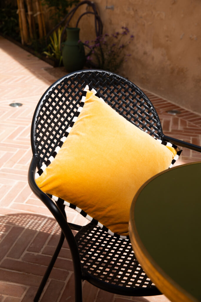 Le Patio Hôtel Boutique Espace extérieur pour petit-déjeuner